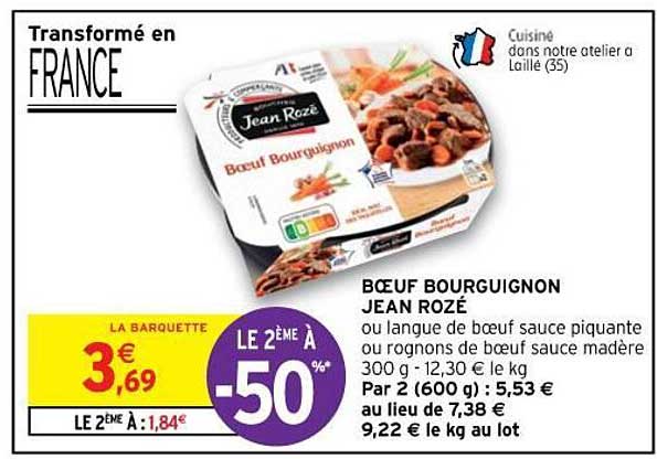 Bœuf Bourguignon Jean Rozé