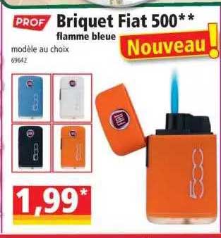 briquet fiat 500 flamme bleue prof