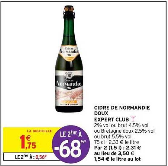 Cidre De Normandie Doux Expert Club