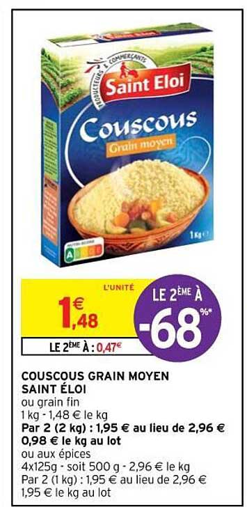 Couscous Grain Moyen Saint éloi