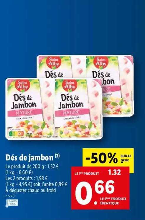 dés de jambon saint alby