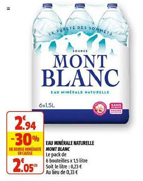 Eau Minérale Naturelle Mont Blanc