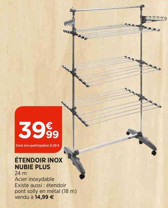étendoir Inox Nubie Plus