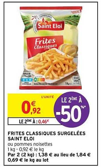 frites classiques surgelées saint éloi