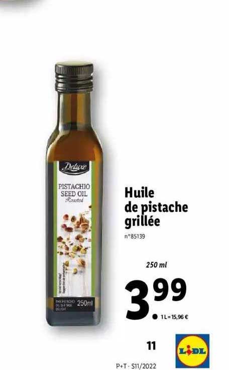 Huile De Pistache Grillée Deluxe