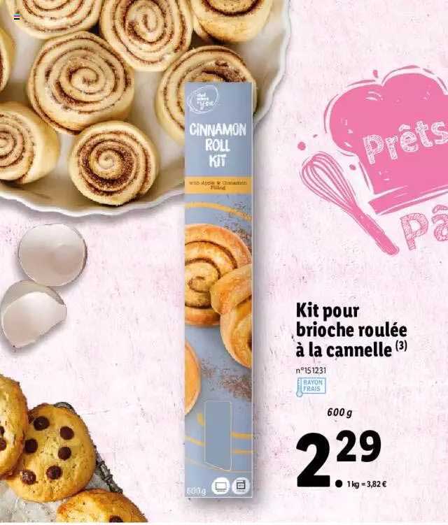 Kit Pour Brioche Roulée à La Cannelle