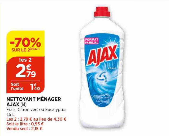 Nettoyant Ménager Ajax