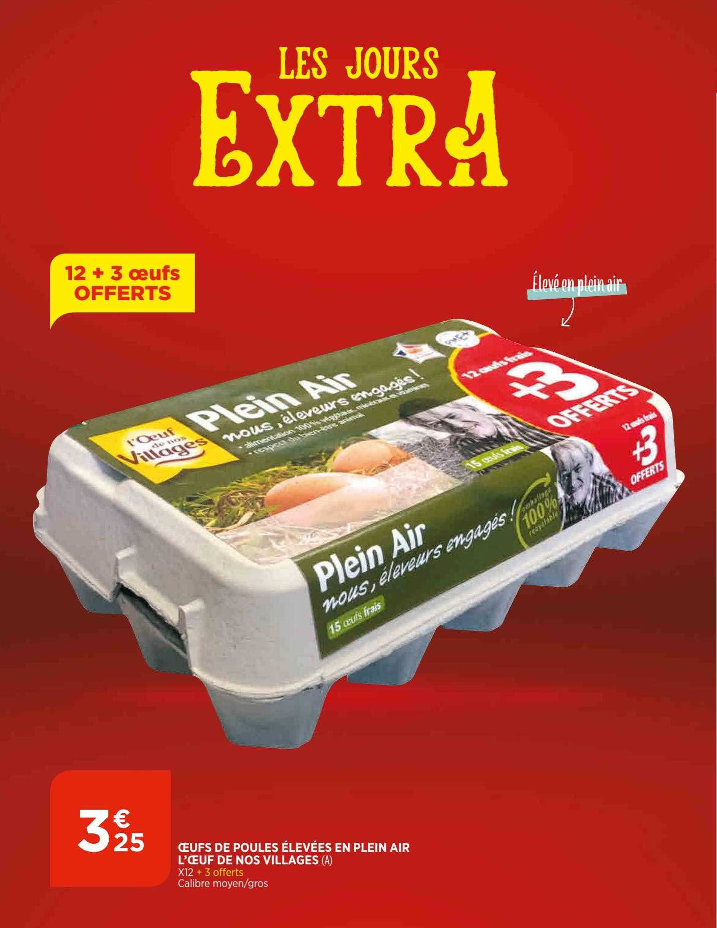 oeufs de poules élevées en plein air l'oeuf de nos villages