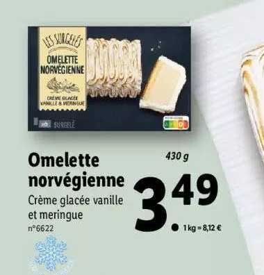 omelette norvégienne les surgelés