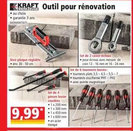 outil pour rénovation kraft werkzeuge