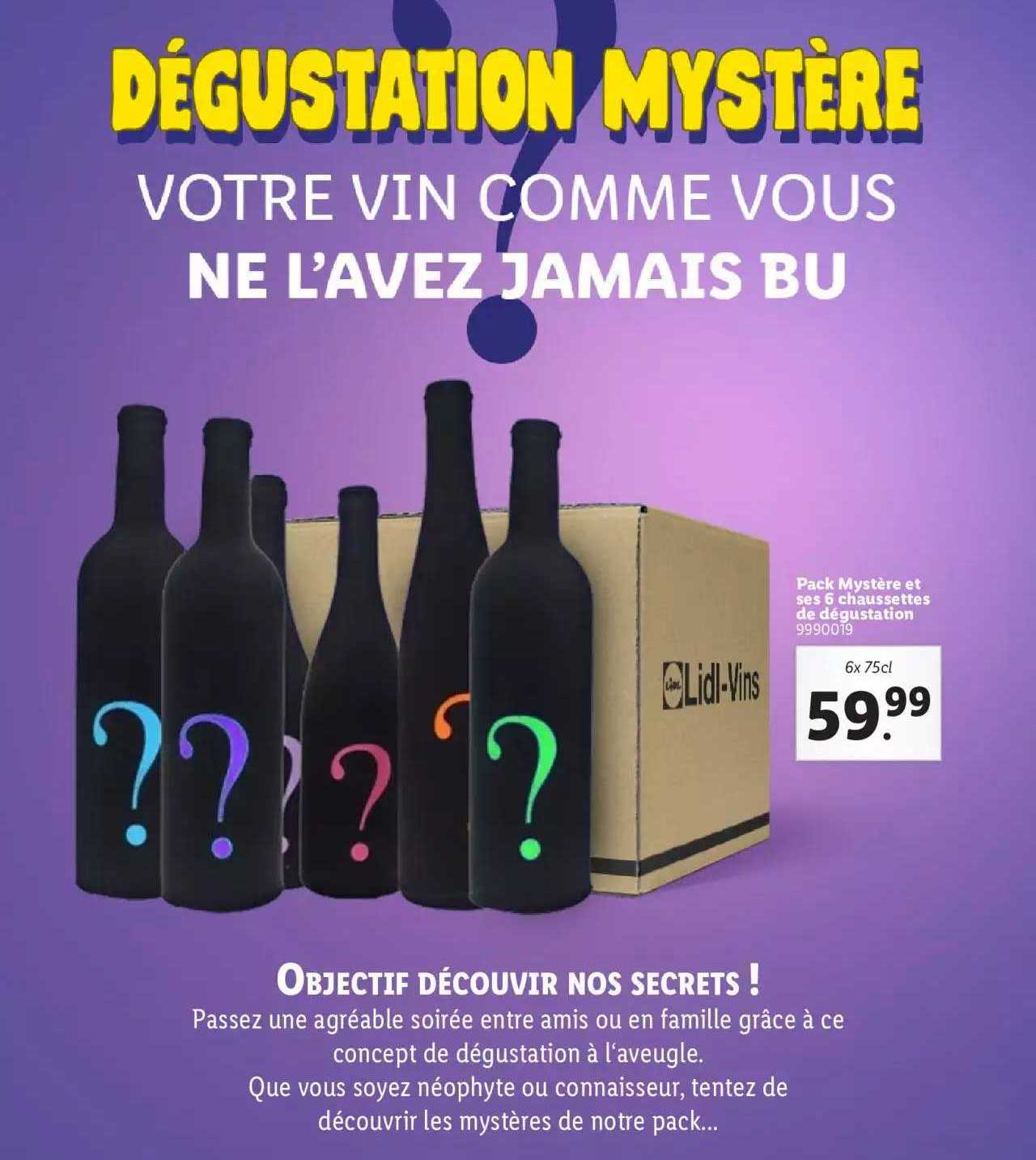 pack mystère et ses 6 chaussettes de dégustation