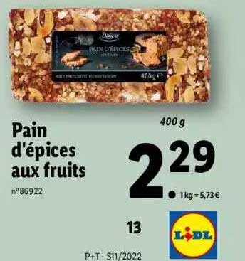 Pain D'épices Aux Fruits Deluxe