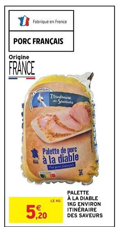 palette à la diable 1kg environ itinéraire des saveurs