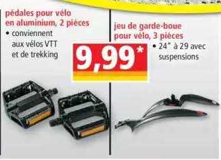 pédales pour vélo en aluminium, 2 pièces, jeu de garde-boue pour vélo, 3 pièces