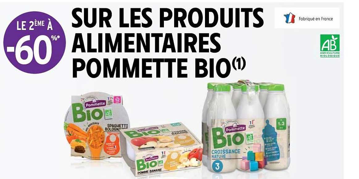 produits alimentaires pommette bio