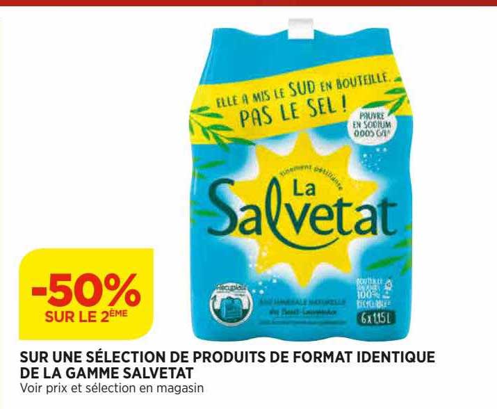 produits de format identique de la gamme salvetat