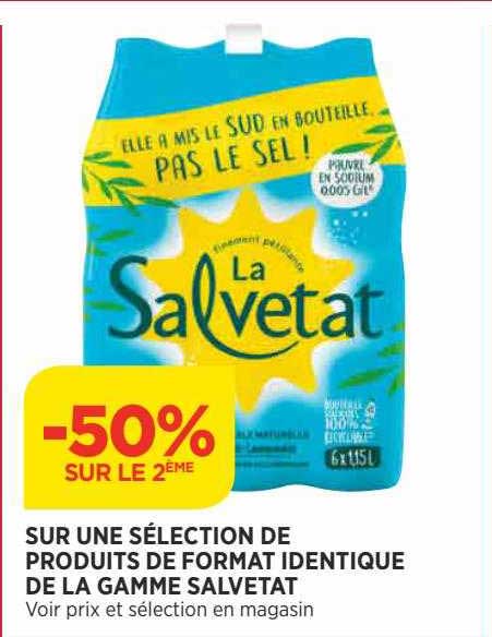 produits de format identique de la gamme salvetat