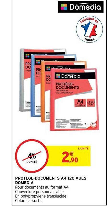 protège-documents a4 120 vues domédia