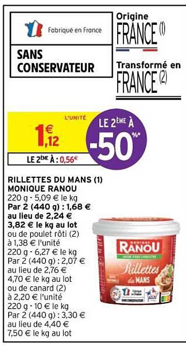 rillettes du mans monique ranou