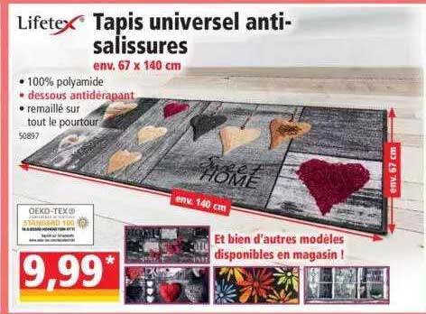 tapis universel anti-salissures lifetex