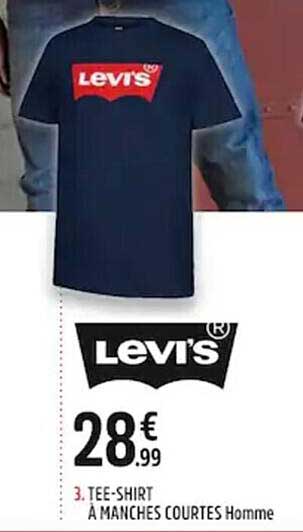 tee-shirt à manches courtes homme levi's