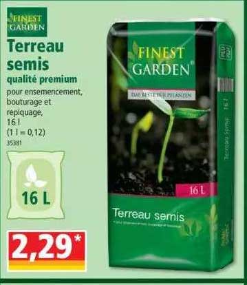 terreau semis finest garden