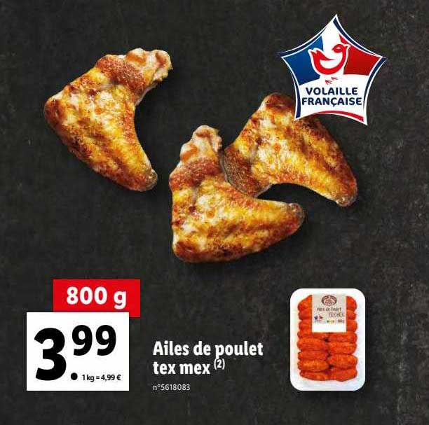 ailes de poulet tex mex