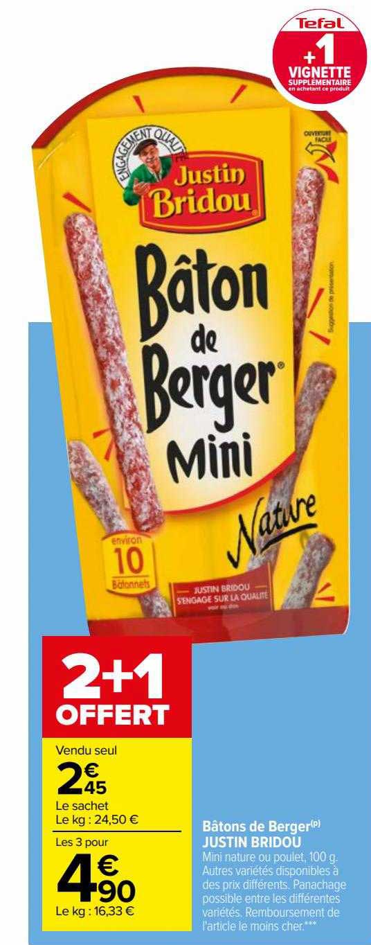 bâton de berger justin bridou
