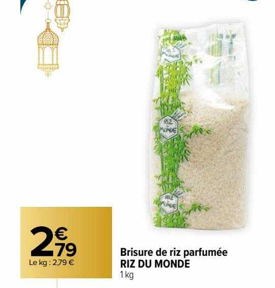 brisure de riz parfumée riz du monde