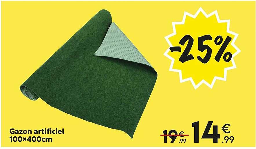 gazon artificiel 100 x 400 cm