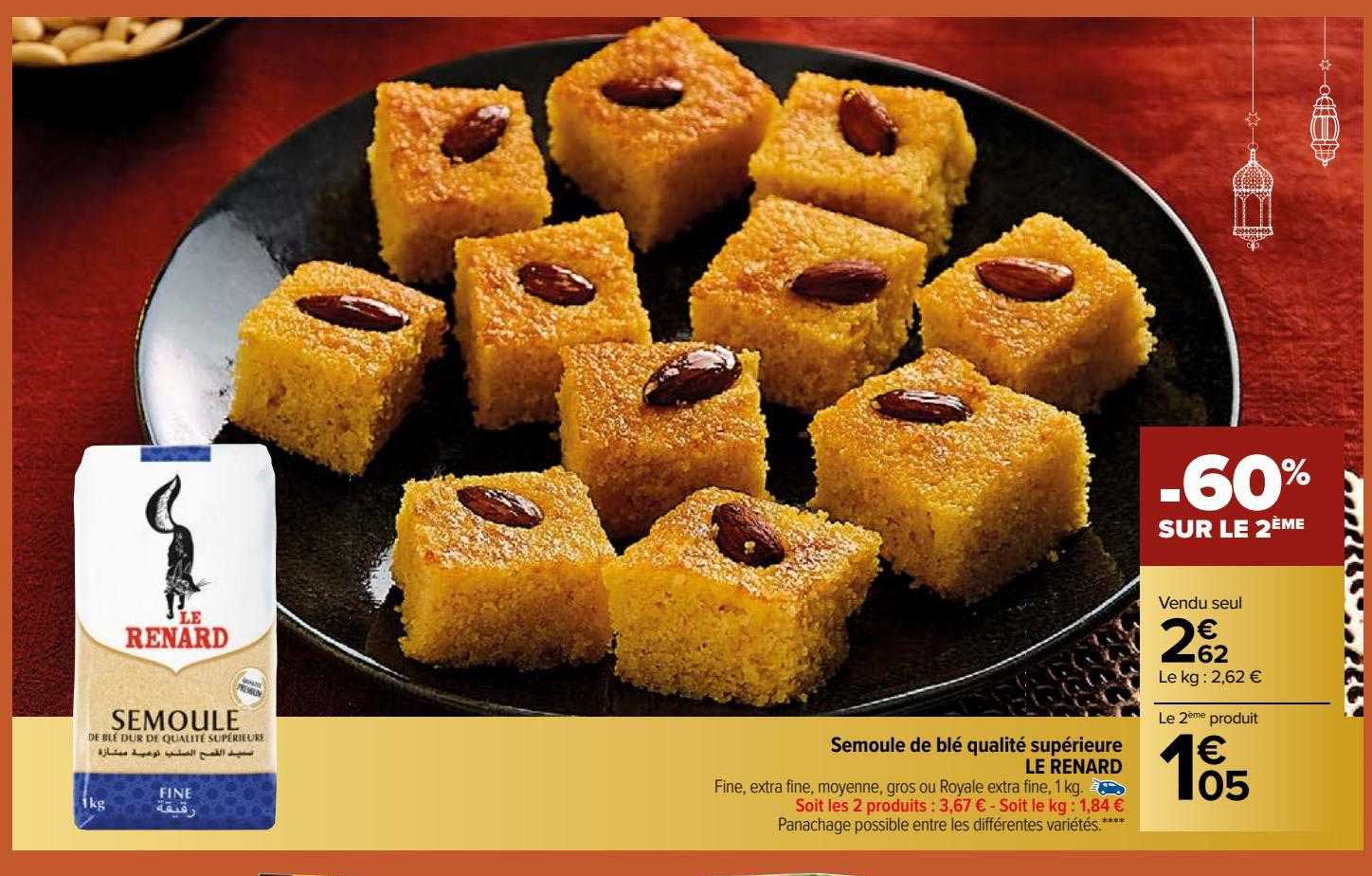 Semoule De Blé Qualité Supérieure Le Renard