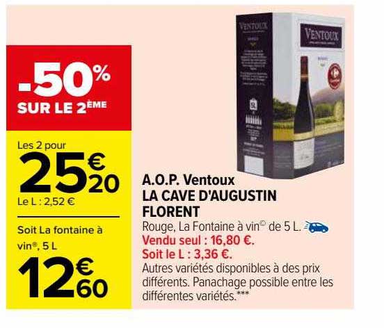 a.o.p. ventoux la cave d'augustin florent