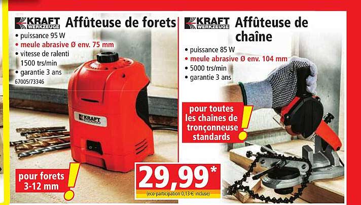 affûteuse de forêts kraft werkzeuge, affûteuse de chaîne kraft werkzeuge
