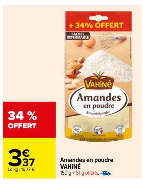 Amandes En Poudre Vahiné