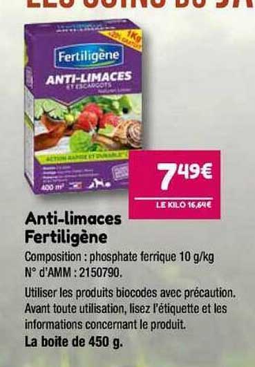anti-limaces fertiligène