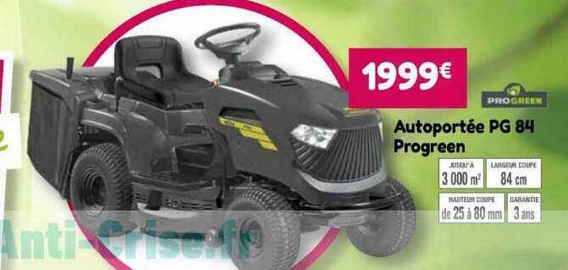 Autoportée Pg 84 Progreen