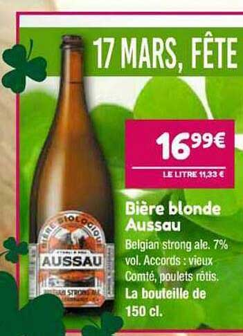bière blonde aussau