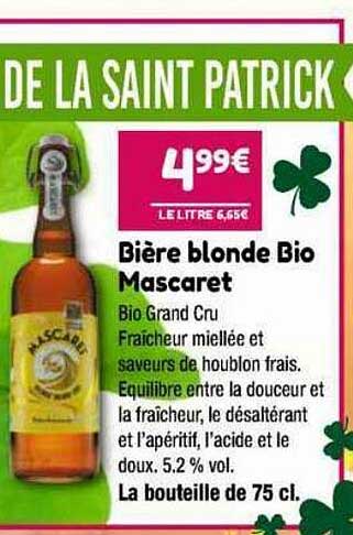 bière blonde bio mascaret