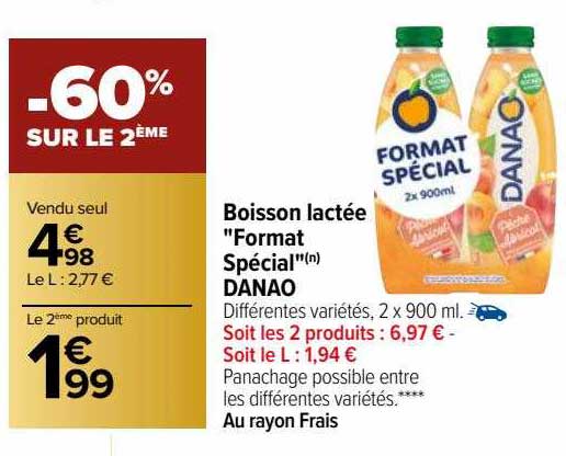 boisson lactée "format spécial" danao
