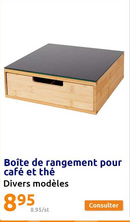 Boîte De Rangement Pour Café Et Thé