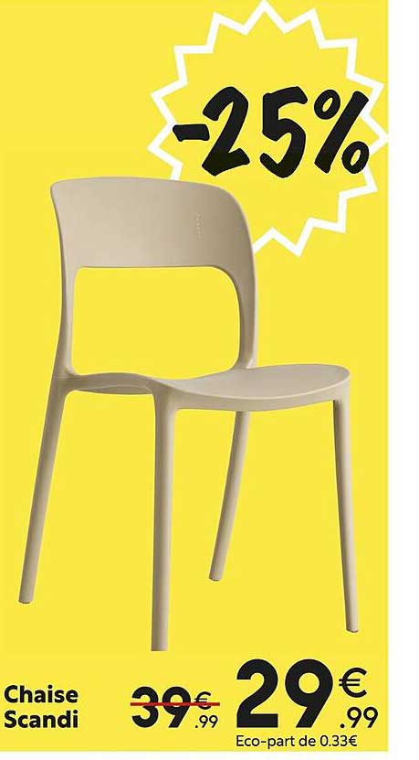chaise scandi