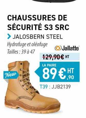 chaussures de sécurité s3 src