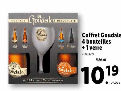 Coffret Goudale 4 Bouteilles + 1 Verre