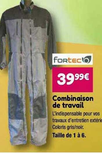 combinaison de travail fortec