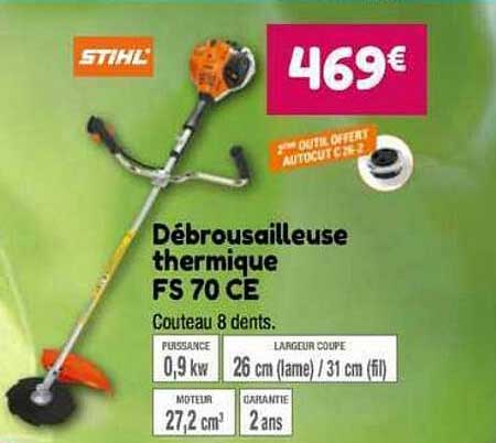 débrousailleuse thermique fs 70 ce stihl