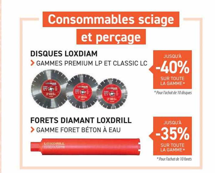 disques loxdiam, forêts diamant loxdrill