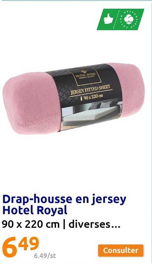 drap-housse en jersey hôte royal