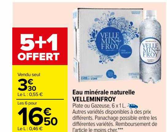 eau minérale naturelle velleminfroy