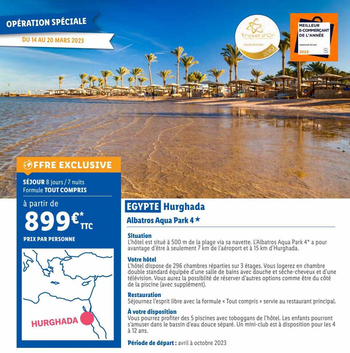 egypte hurghada : albatros aqua park 4*