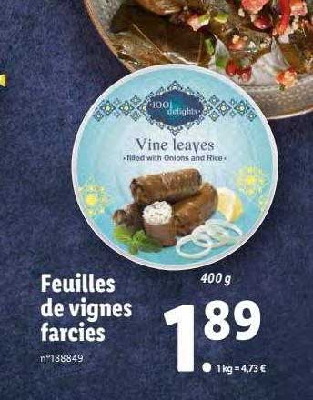 feuilles de vignes farcies
